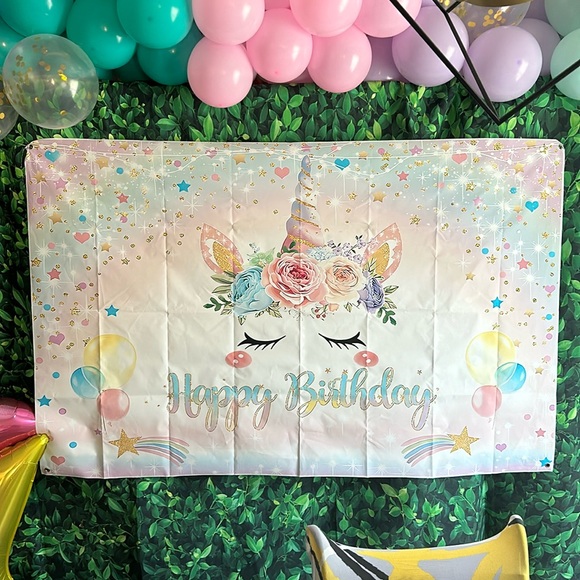Like Backdrops Party Supplies | Like New Backdrop For Little Girls Birthday | Poshmark